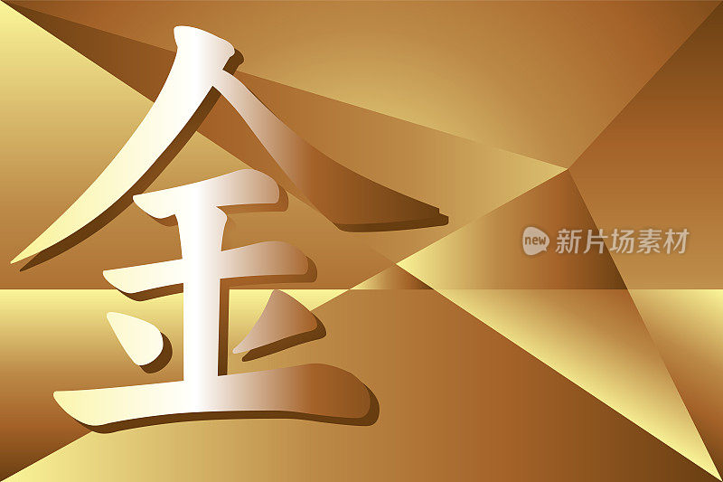 Chinese letter meaning gold